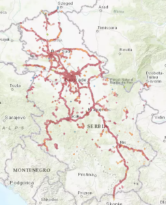 Internet w Serbii eSIM Serbia zasieg sieci 