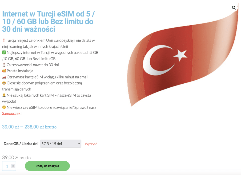 Internet in der Türkei bieten esim5.com