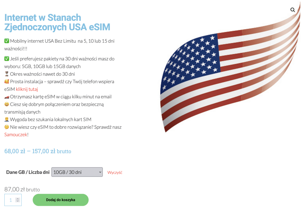 Internet-w-USA-Stany-Zjednoczone-esim